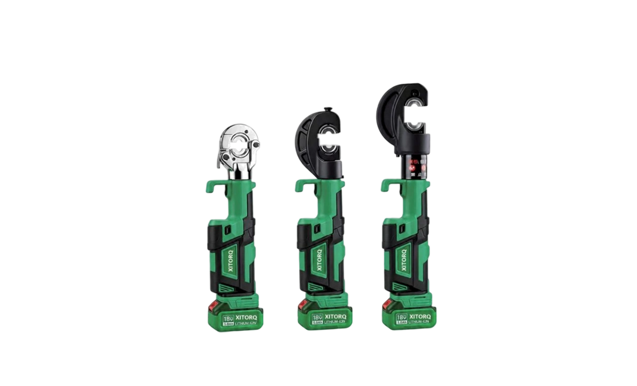 18V Lithium-Ion Hydraulic Crimping Tool — 60-120kN Force, for 10-400mm² Cu/Al Cable Terminals