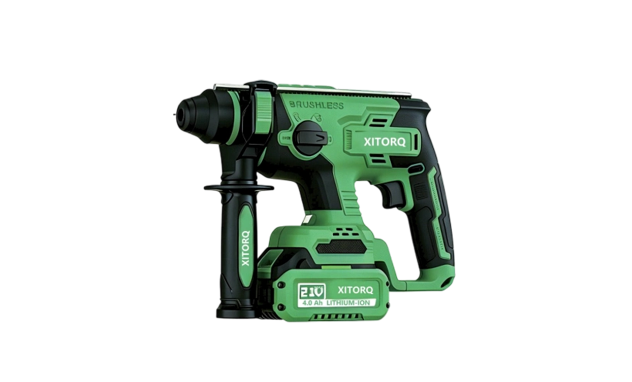XJ.709 21V Lithium-Ion høymagnetisk børsteløs hammer — SDS-pluss Chuck, 1,7J slagenergi